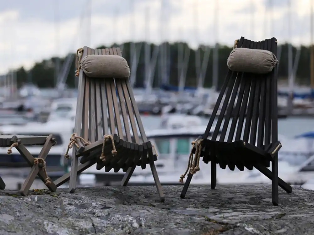 ECOCHAIR FURU SVART OLJAD Billigare