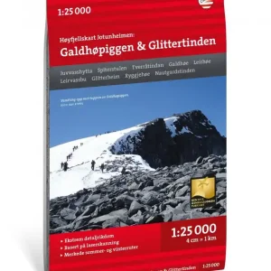 Billigare Calazo - Høyfjellskart Jotunheimen: Galdhöpiggen & Glittertind 1:25 000