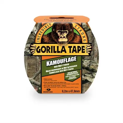 Snabb leverans Gorilla Tape - Duct Tape 8,2m, Camo