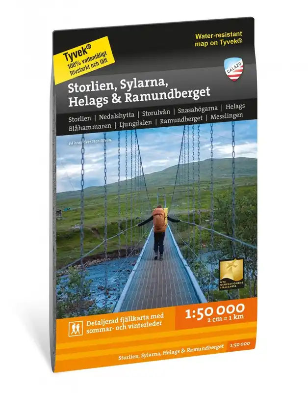 I lager Calazo - Storlien, Sylarna, Helags, Ramundberget, 1:50 000