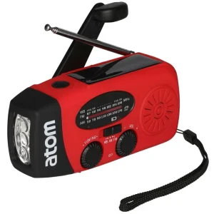 Expressleverans Nödradio med LED-ljus och powerbank Atom
