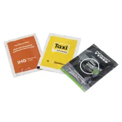 Extra rabatt Våtservetter single pack 6x8 cm - Digitaltryck