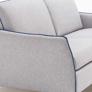 Lägg i varukorgen Maxi 2-sits soffa L 165cm ekoläder / tyg tillverkat i Italien Erica