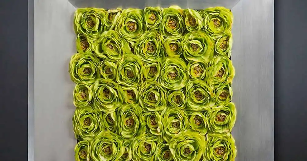 Dekorativ väggpanel med konstgjorda blommor tillverkad i Italien - Nunco Outlet