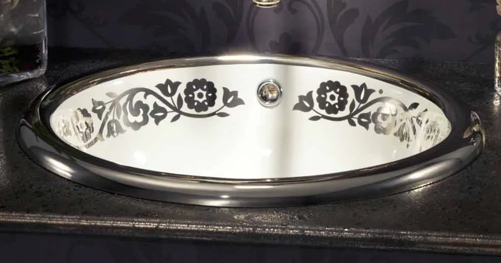 Barock design inbyggd handfat i brandlera gjord i Italien, Otis Fynd