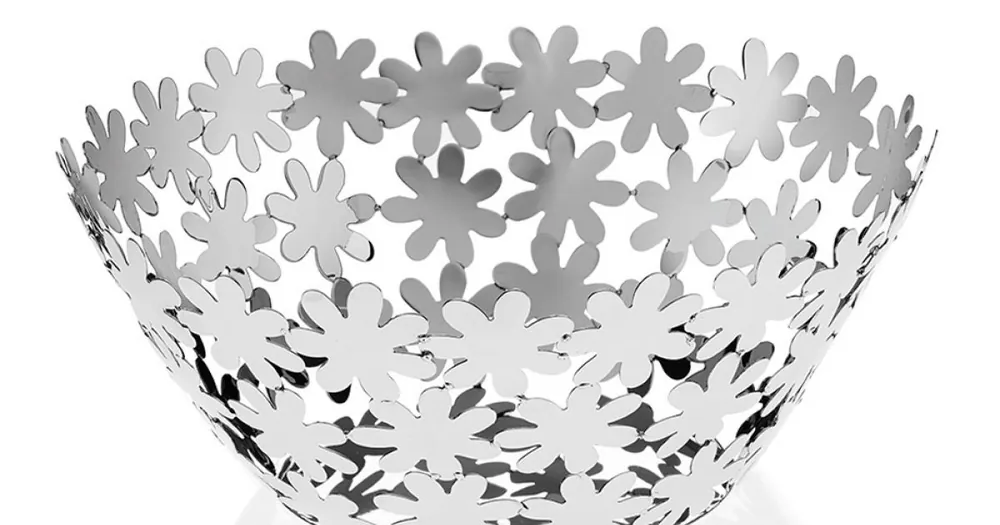 Design mittpunkt i silvermetall och lyxig blomsterdekoration - Terraceo Premium