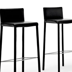 Design stålpall klädd i faux läder, läder eller göm - Pitt modell Reapris