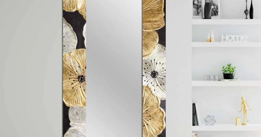 Outlet Dubbel vägg design spegel tillverkad i Italien av Daiano