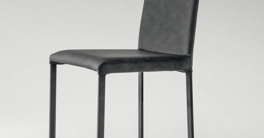 Snabb frakt Ecoleather matsalsstol tillverkad i Italien, 2 stycken - Mawi