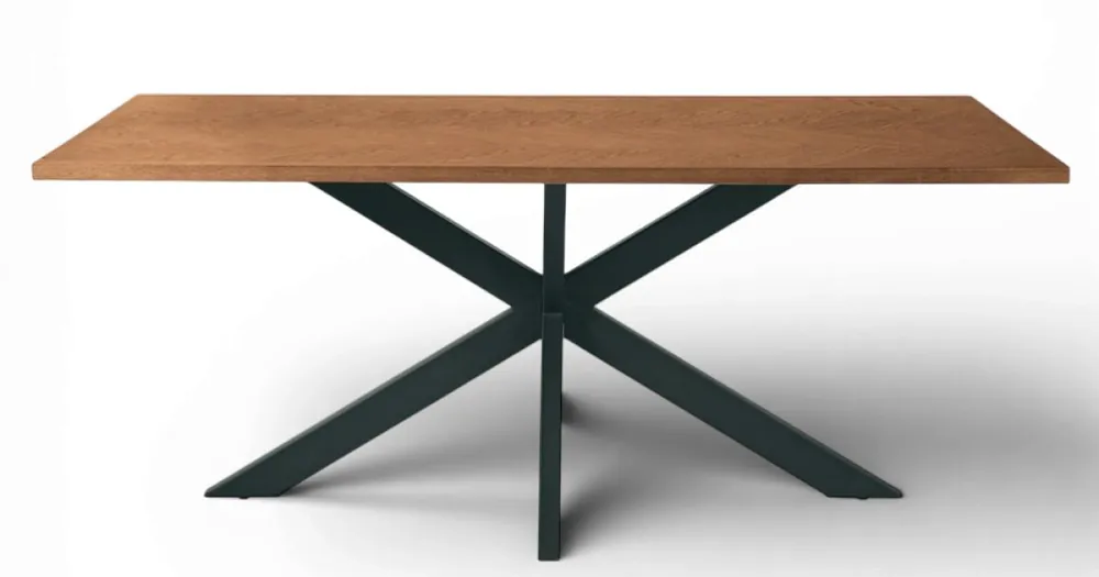 Endast denna vecka Fast bord 180x90 cm i ek och järnbas - Lega