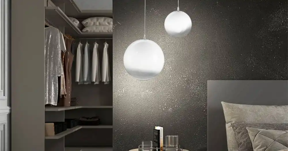 Köp online Handgjord hängande lampa i venetianskt blåst glas - Nova