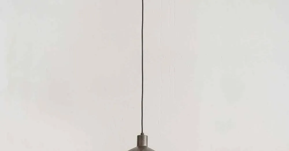 Sänkt pris Hänglampa i antik ståldiameter 310 mm - Materia Aldo Bernardi
