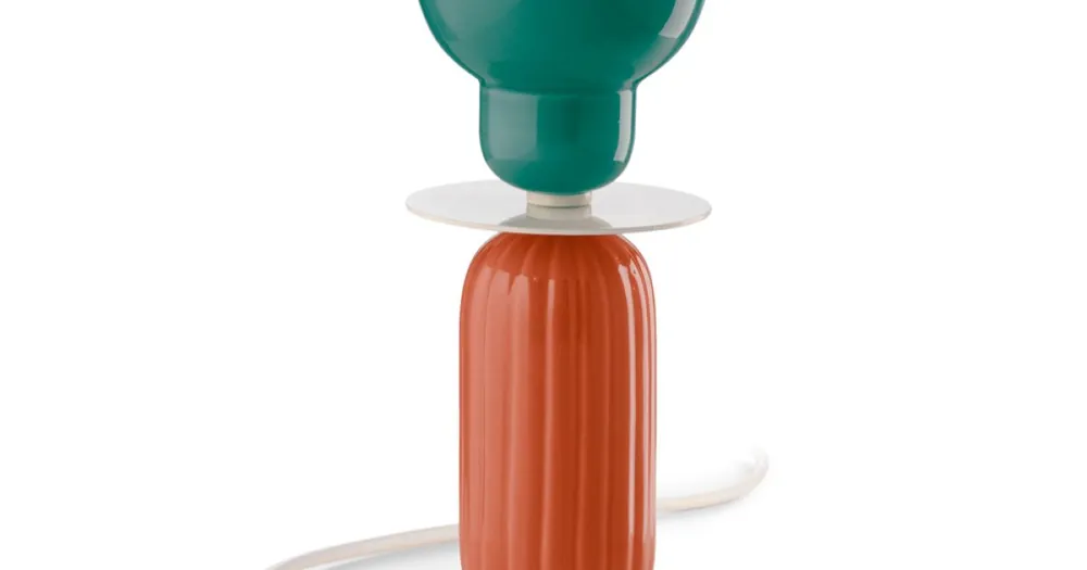Hög keramisk bordslampa i 2 färger Tillverkad i Italien - Berimbau Outlet