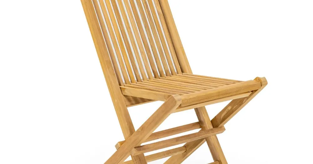 Köp online Hopfällbar trädgårdsstol i Natural Teak - Yggdrasil