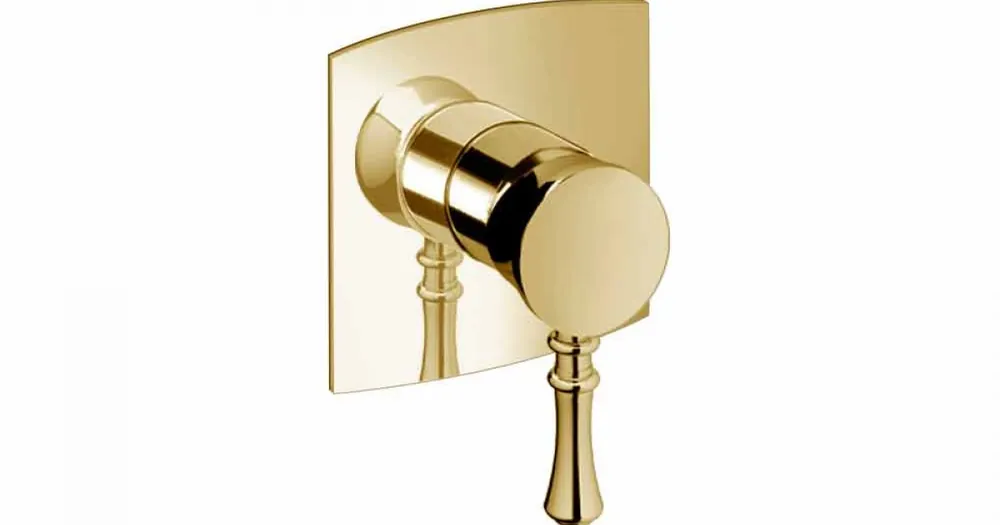 Inbyggd duschblandare i mässing Modern design tillverkad i Italien - Neno Begränsat erbjudande