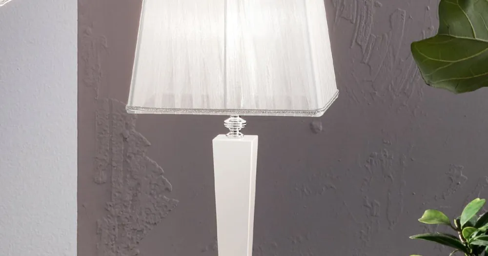 Rea Klassisk italiensk handgjord glasbordslampa och skärm - Malaysia