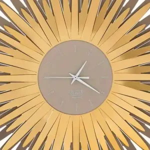 Bästa pris Modern väggklocka med järnform i Made in Italy - Fuoco