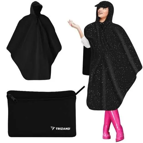 Köp nu Vattentät Unisex Poncho med Visir - Snabbtorkande
