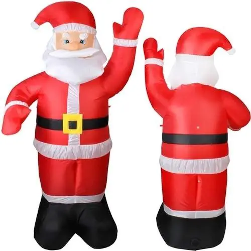Begränsat erbjudande Uppblåsbar Jultomte 180cm LED-ljus Självuppblåsning