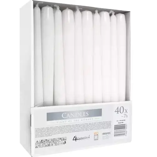 Vita Konusljus 24,5 cm - 40-pack med 7h Brinntid Köp nu