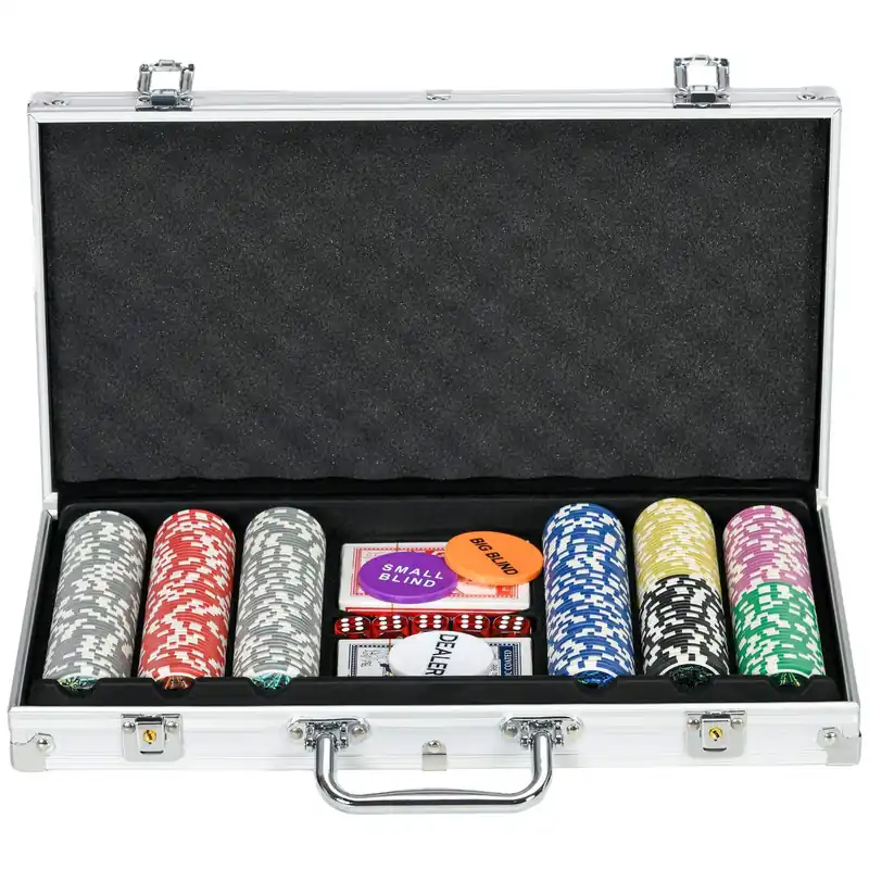 Pokerväska 300 Marker 11,5G Komplett Set Snabb frakt