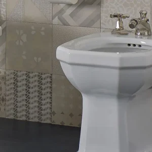 Vit keramisk vintage stil tillverkad i Italien bidé - Nausica Nyhet