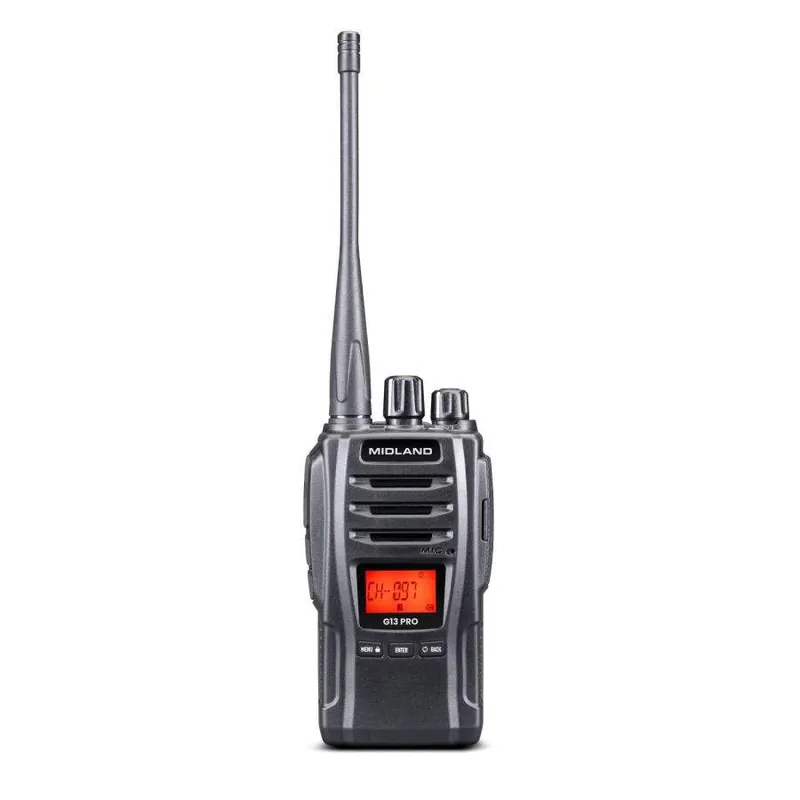 Walkie-talkie med dubbla band, 40 timmars batteritid, vattentålig Rabatt