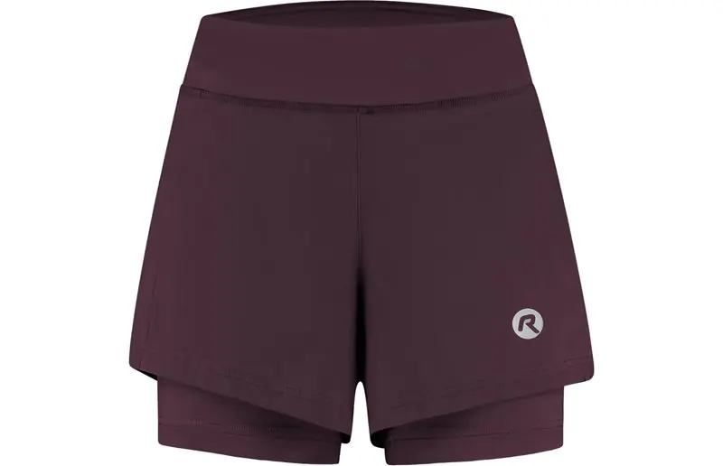 Löparshorts Rogelli Essential 2-in-1 Short Women Eggplant Rabatt