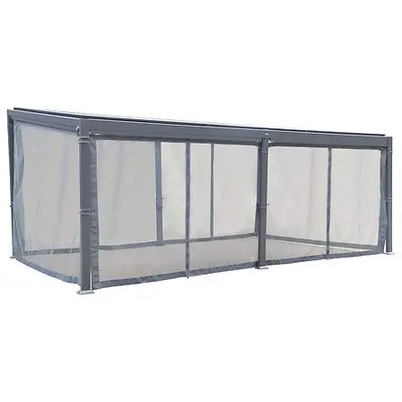 Begränsat antal Pergolagardinset, 6x3,5m skiffer, UV- och blekningsbeständig