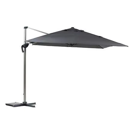 Premium Excenterparasoll 4x3m, vattenavvisande, 360 graders rotation