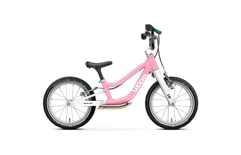 Nyhet Balanscykel Woom Go 1 Plus Powder Pink 14"