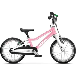 Populär Barncykel Woom Go 2 Powder Pink 14"