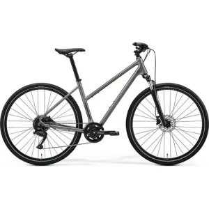 Cityhybrid Merida Crossway L 100 Silk Warm Slate Grey/Black Kampanjpris