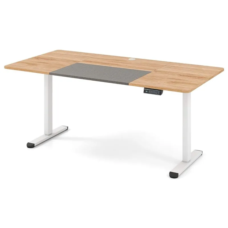 Endast denna vecka Elektriskt höj- och sänkbart skrivbord – 140 x 70 cm, ergonomiskt